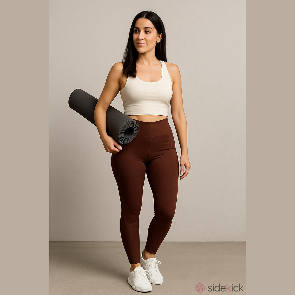 Ellen Tracy Women's Knit Leggings, Size M, NWT Brown